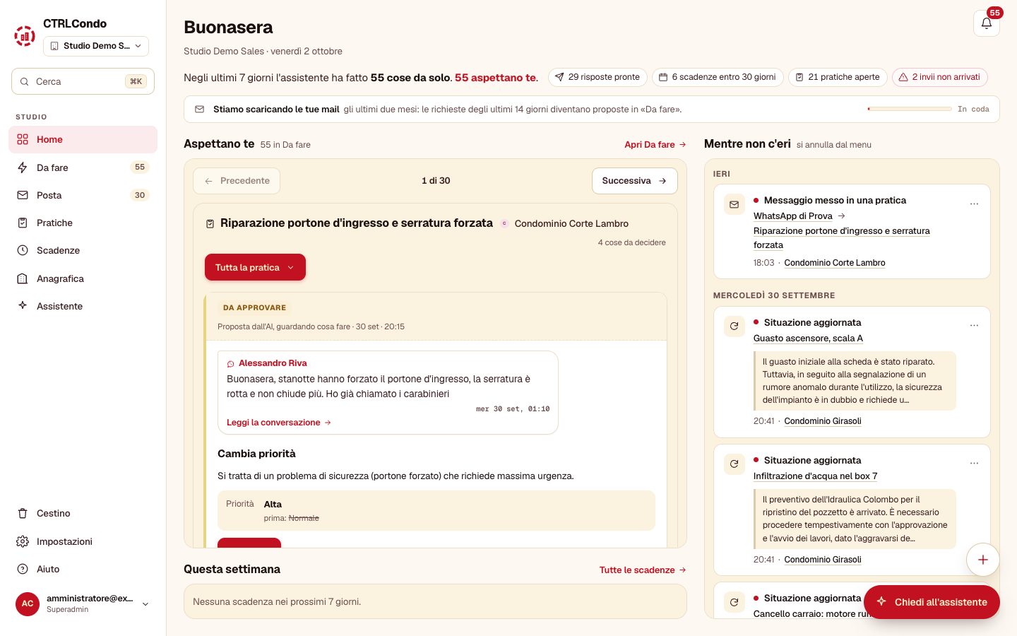 La Home: cosa aspetta te, cosa è successo, le scadenze della settimana